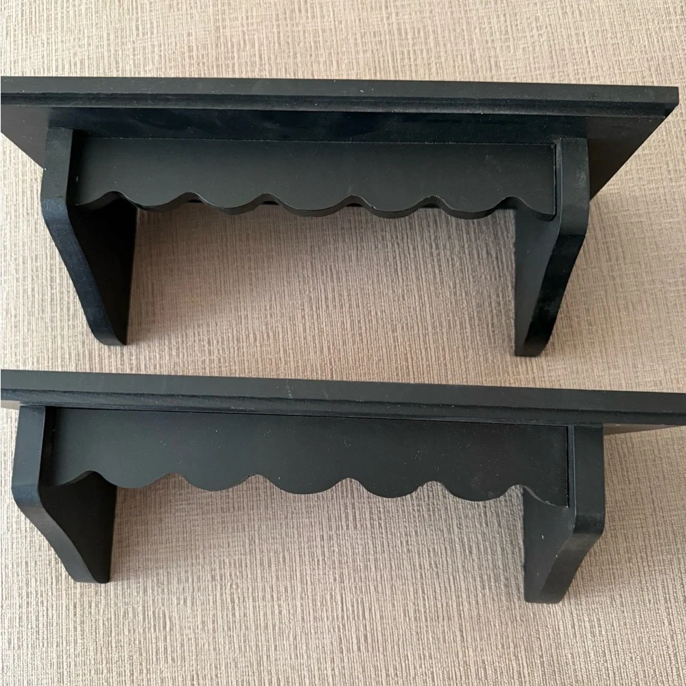 Collection Black Wall Display Shelves